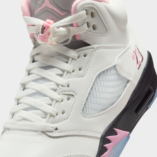 Jordan 5 Retro White / Medium Soft Pink - Black