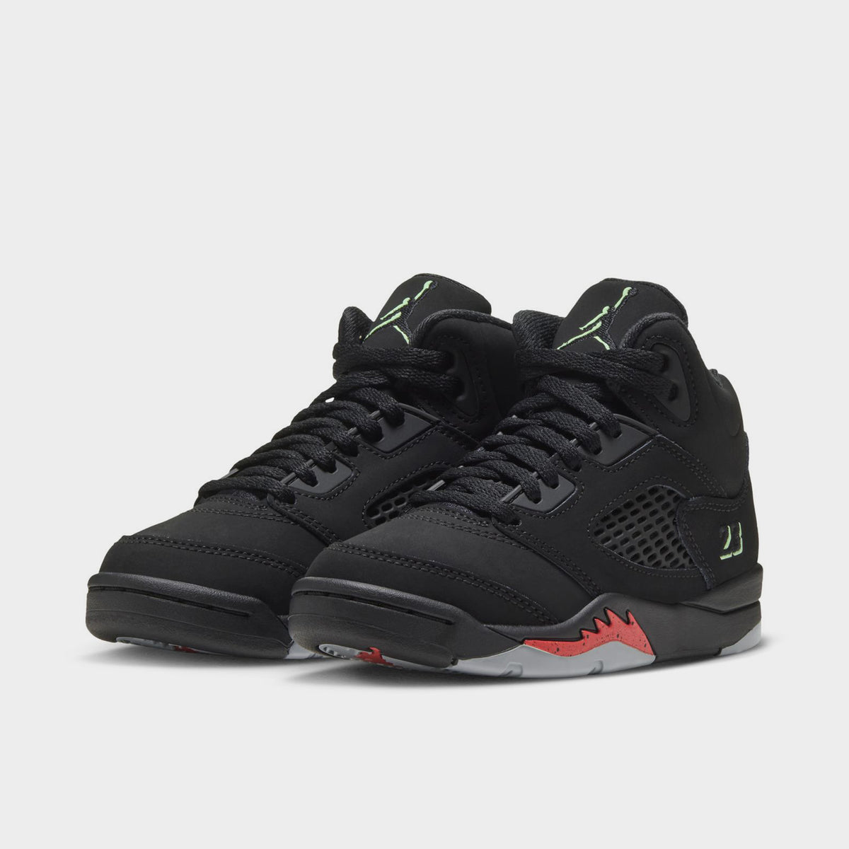 Jordan 5 Retro "Halloween" PS Black / Picante Red - Glow In The Dark