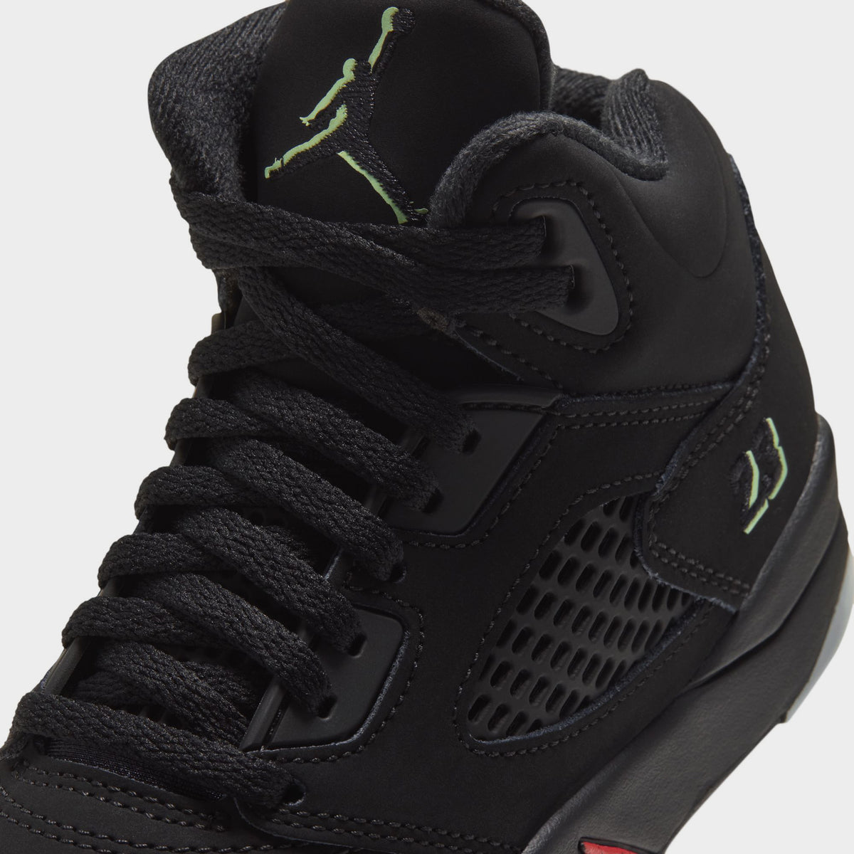 Jordan 5 Retro "Halloween" PS Black / Picante Red - Glow In The Dark