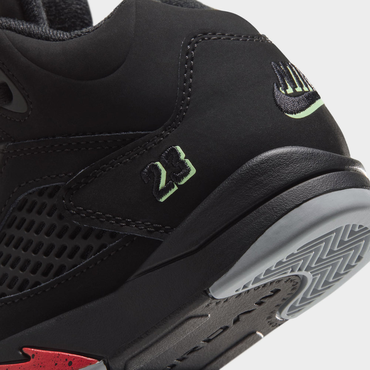 Jordan 5 Retro "Halloween" PS Black / Picante Red - Glow In The Dark