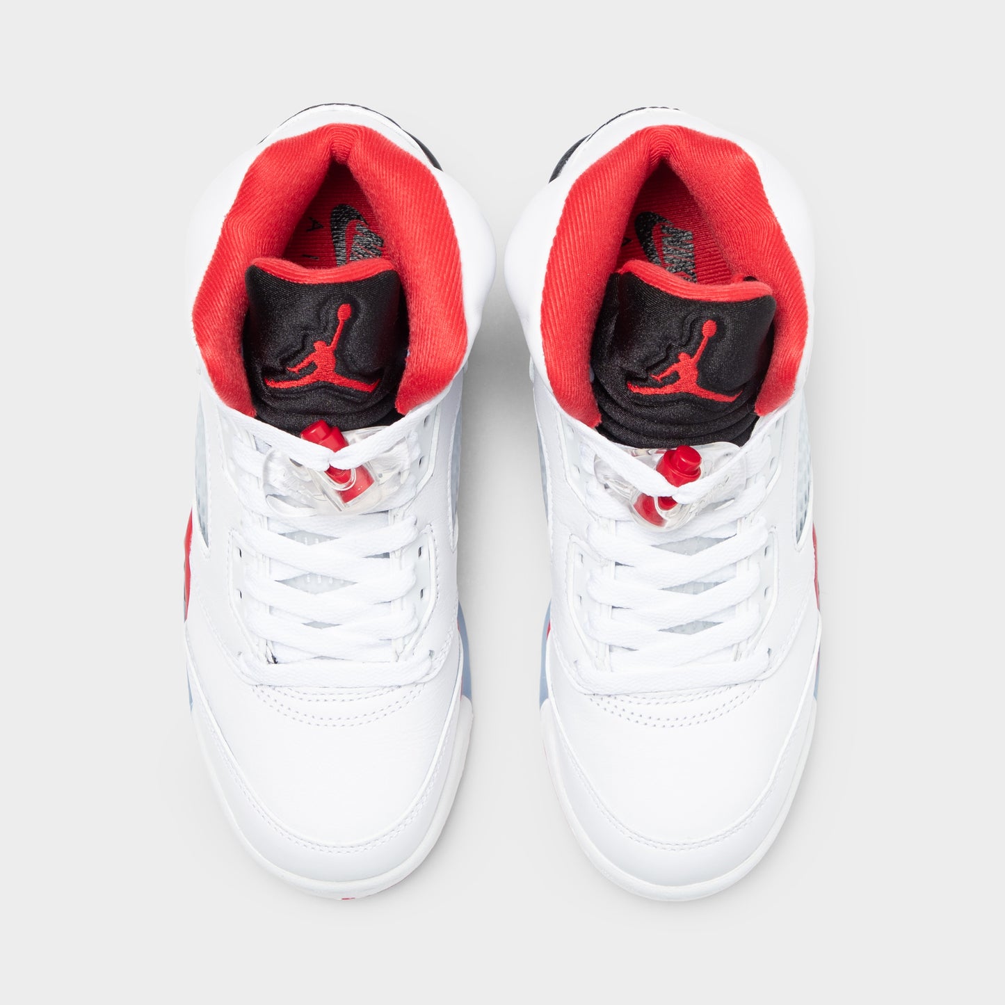 Jordan 5 Retro GS White / Fire Red - Black