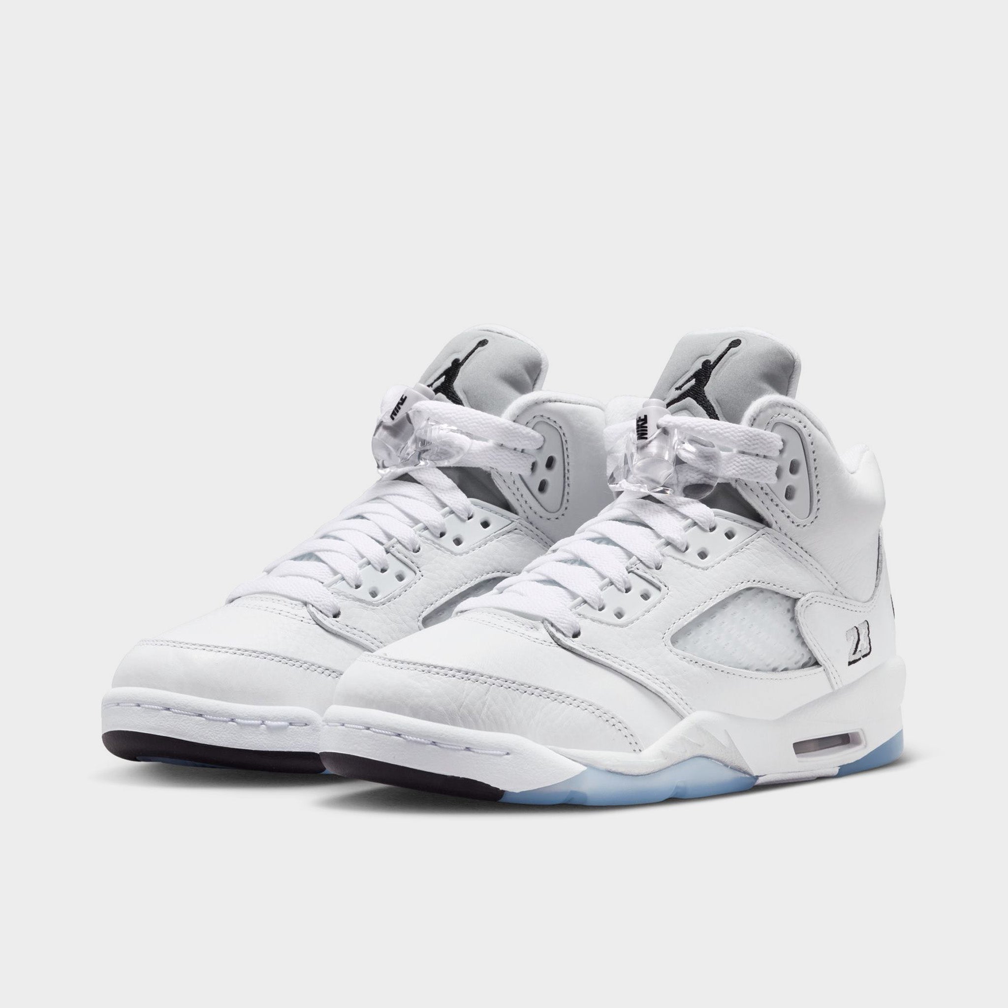 Jordan 5 Retro GS White / Black - Metallic Silver – JD Sports