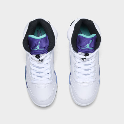 Jordan 5 Rétro OG GS Blanc / Nouvelle Émeraude - Raisin Glacé