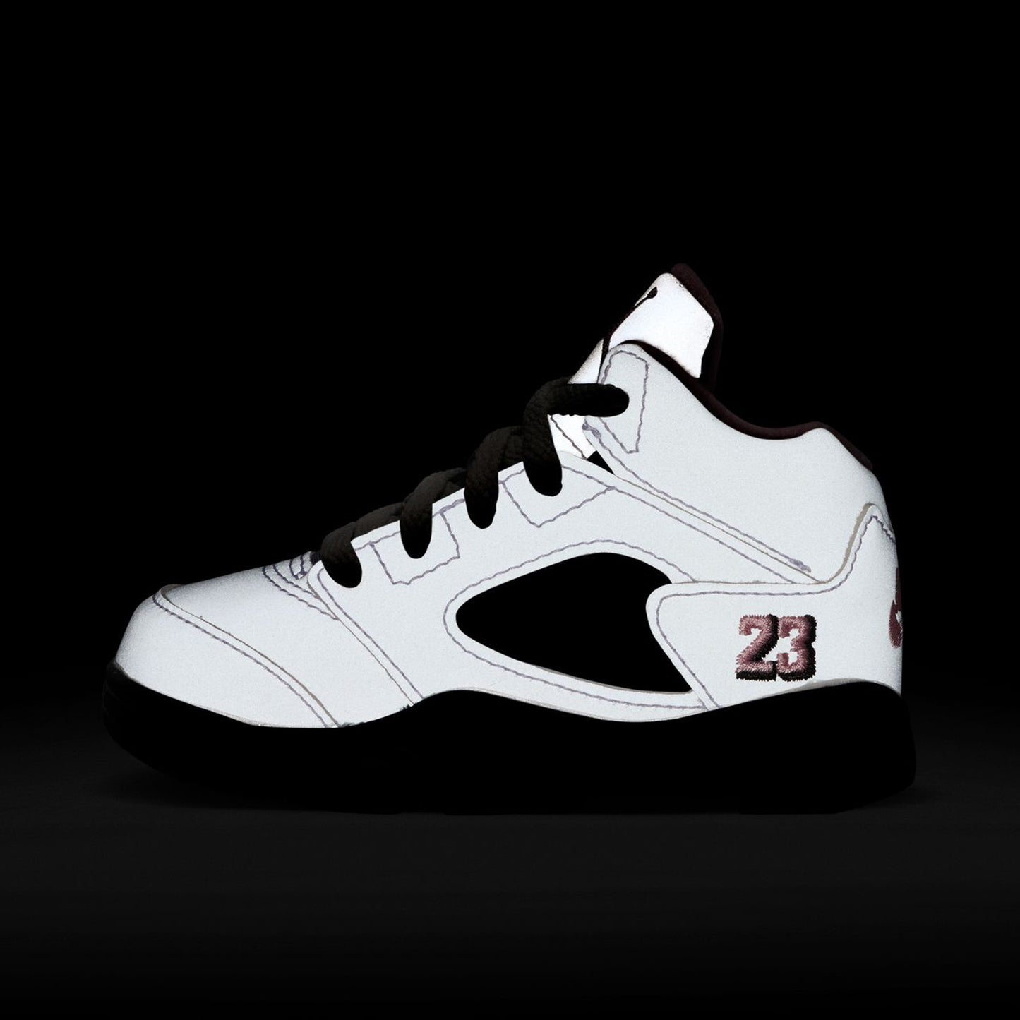 Jordan 5 Retro TD White / Medium Soft Pink - Black