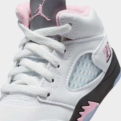 Jordan 5 Retro TD White / Medium Soft Pink - Black