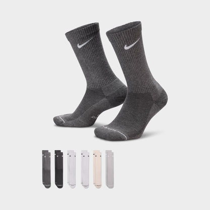 Nike Everyday Elevated Chaussettes  Crew (6 Paires) Blanc / Multicolore
