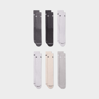 Nike Everyday Elevated Chaussettes  Crew (6 Paires) Blanc / Multicolore