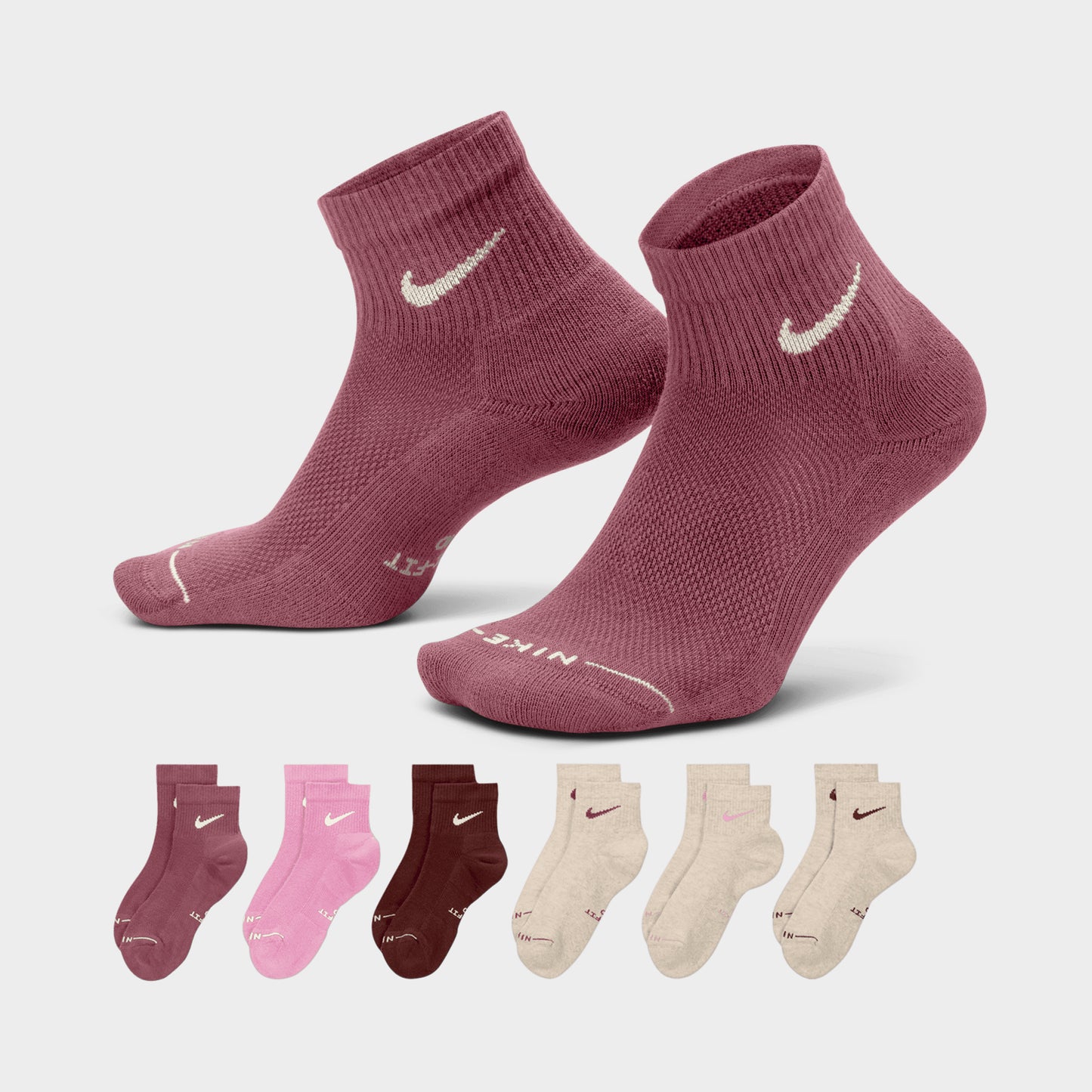 Nike Everyday Elevated Chaussettes Mis-bas (6 Paires ) / Multicolore