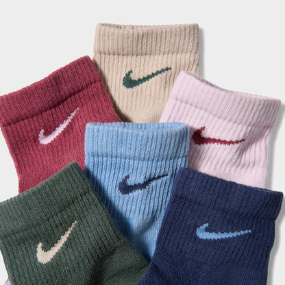 Nike Everyday Elevated Ankle Socks (6-Pack) / Multi