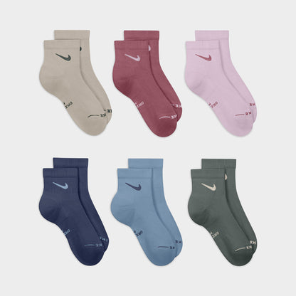 Nike Everyday Elevated Ankle Socks (6-Pack) / Multi