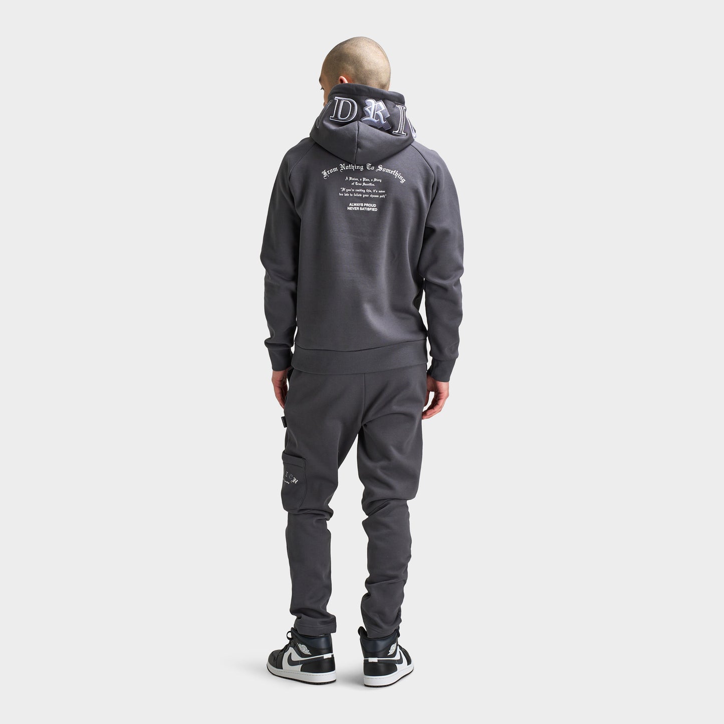 Hoodrich Heat V3 Pullover Hoodie Asphalt / White - Monument
