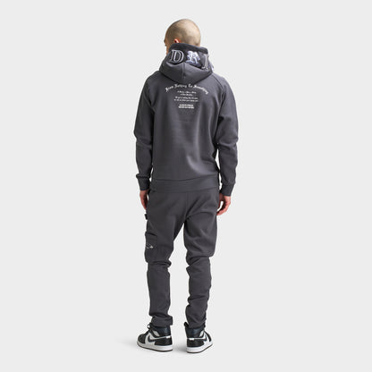 Hoodrich Heat V3 Pullover Hoodie Asphalt / White - Monument