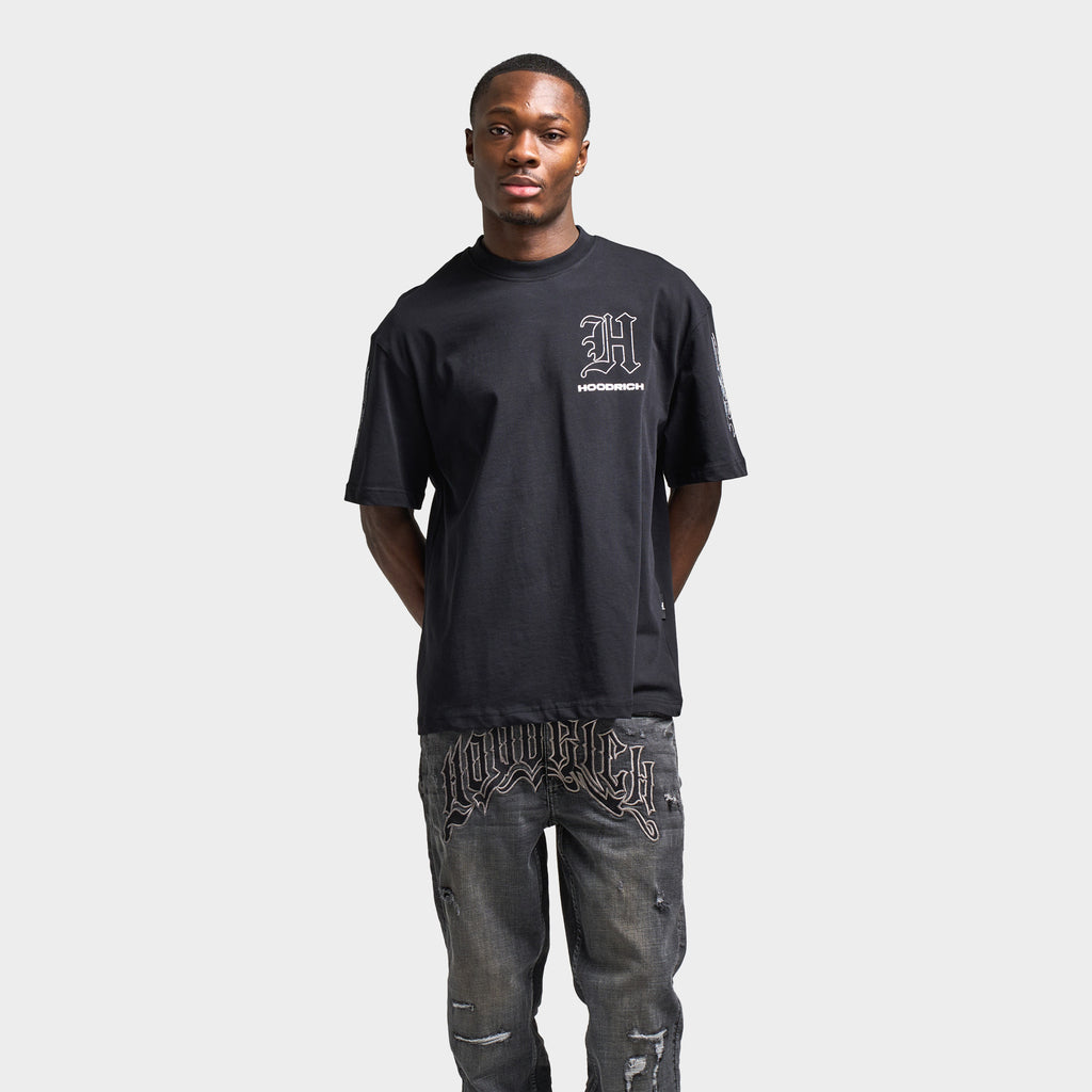 Hoodrich Chroma Oversized Graphic T-Shirt Black / Grey