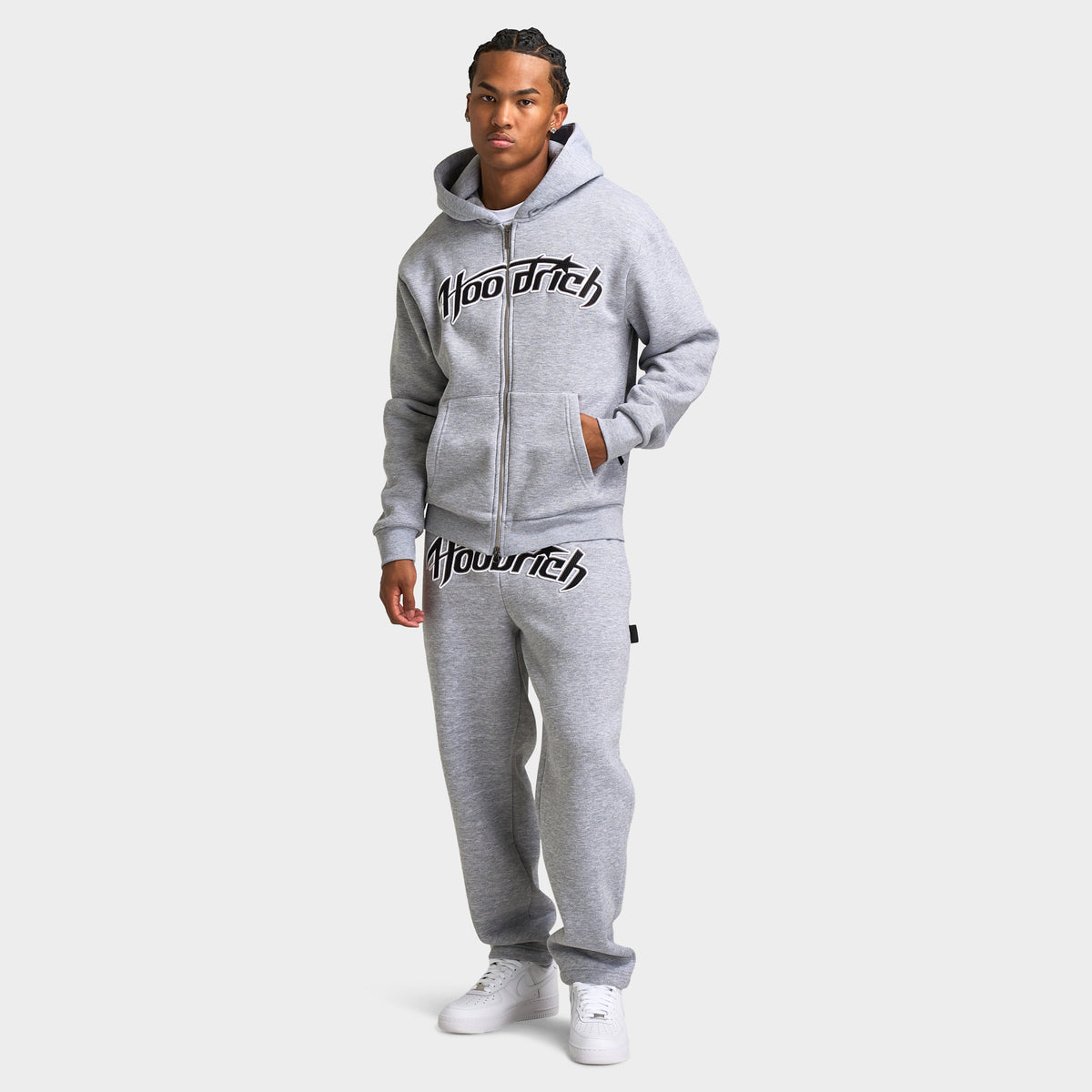 Store Hoodrich Hoodrich Grey Tracksuit Tracksuit Set Grey And