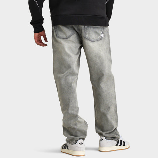 Hoodrich Dominion H Applique Jean en Denim / Gris Délavé