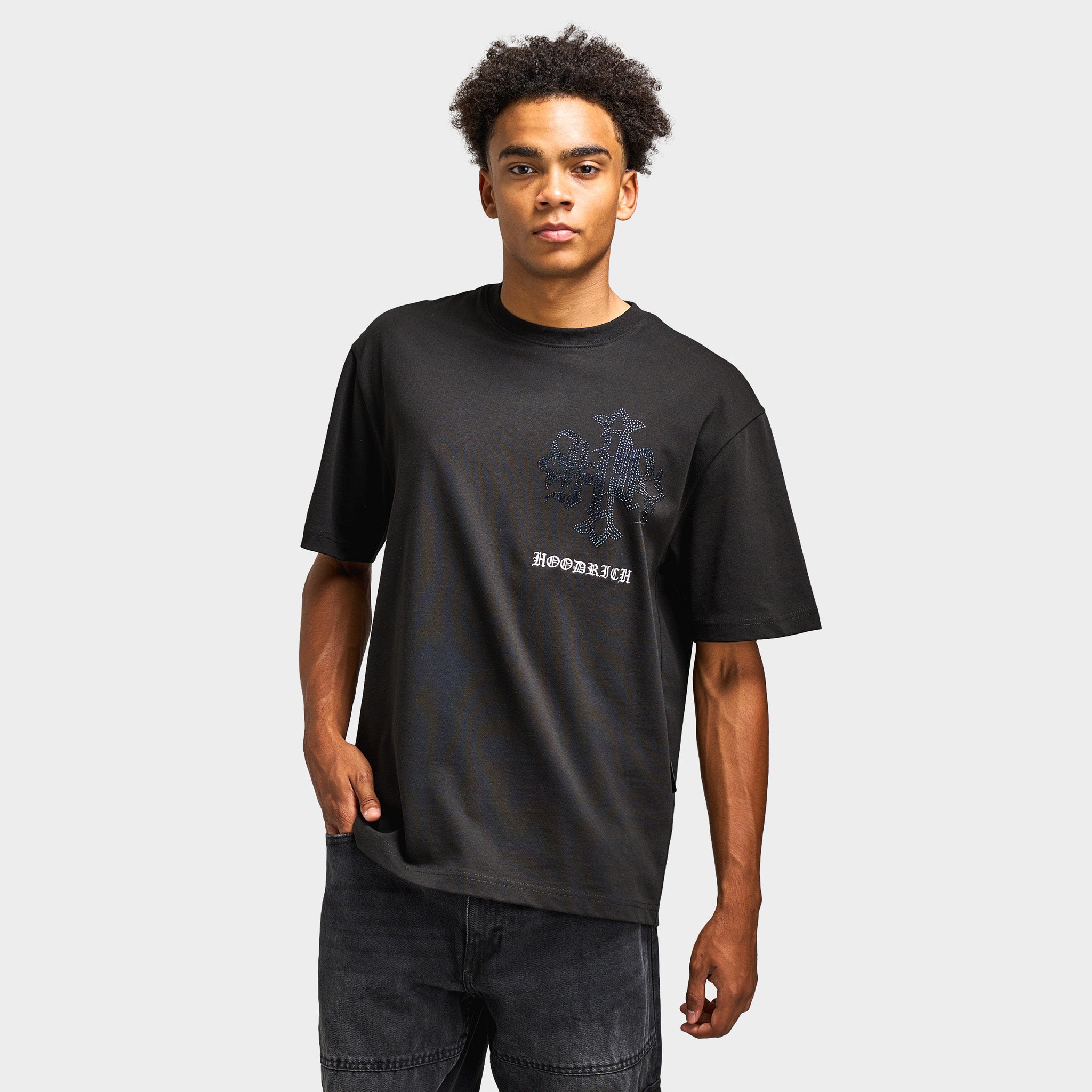 HOOD BY AIR 地球グラフィック Tシャツ Hoodrich VIRTUX OVERSIZED T-SHIRT / Black – JD Sports