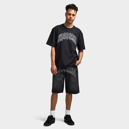 Hoodrich Ritual Denim Jorts Black / White