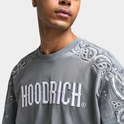 Hoodrich Motif Oversized Graphic T-Shirt Monument / White - Lava Smoke