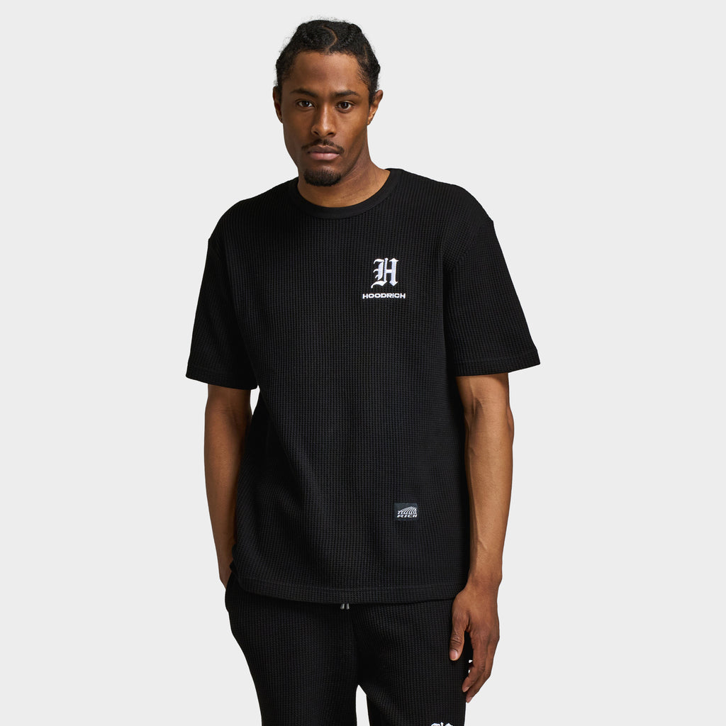 Hoodrich Chroma Oversized Waffle T-Shirt Black / White