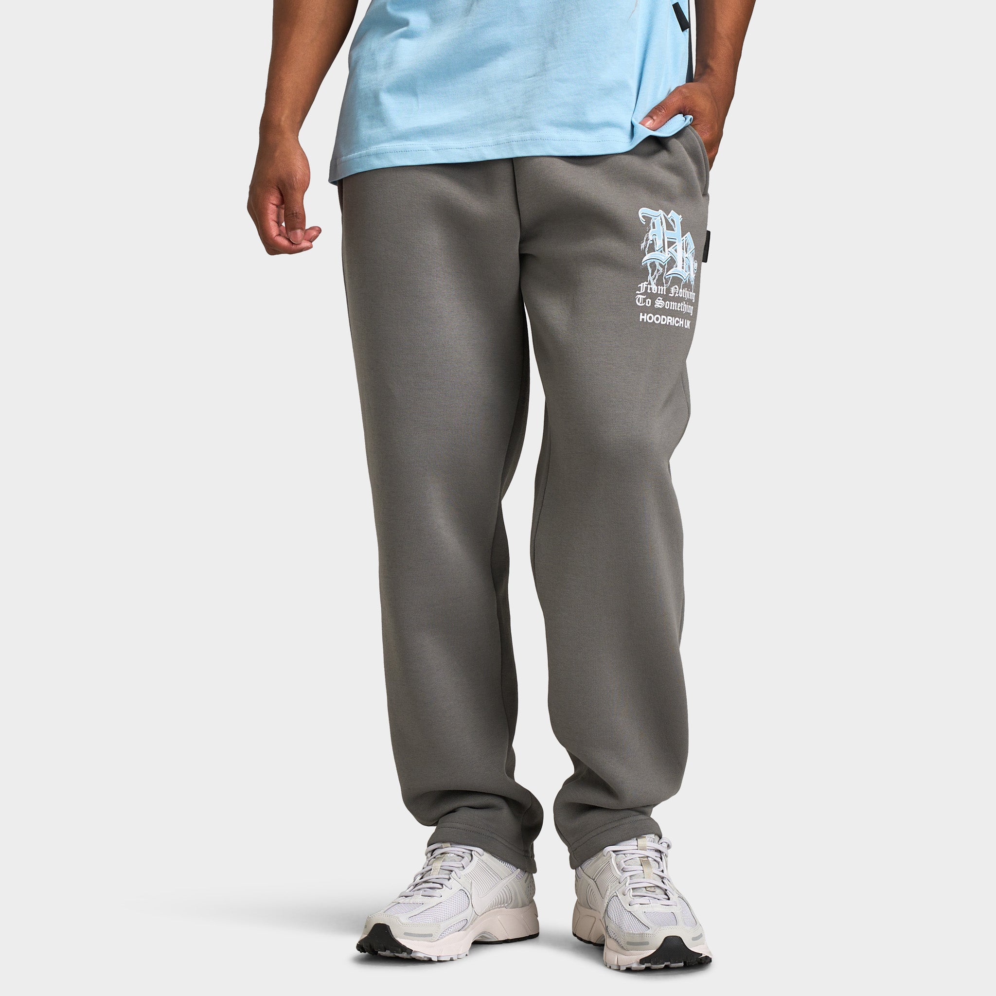 Hoodrich Tornado Oversized Open Hem Jogger Lava Smoke / White