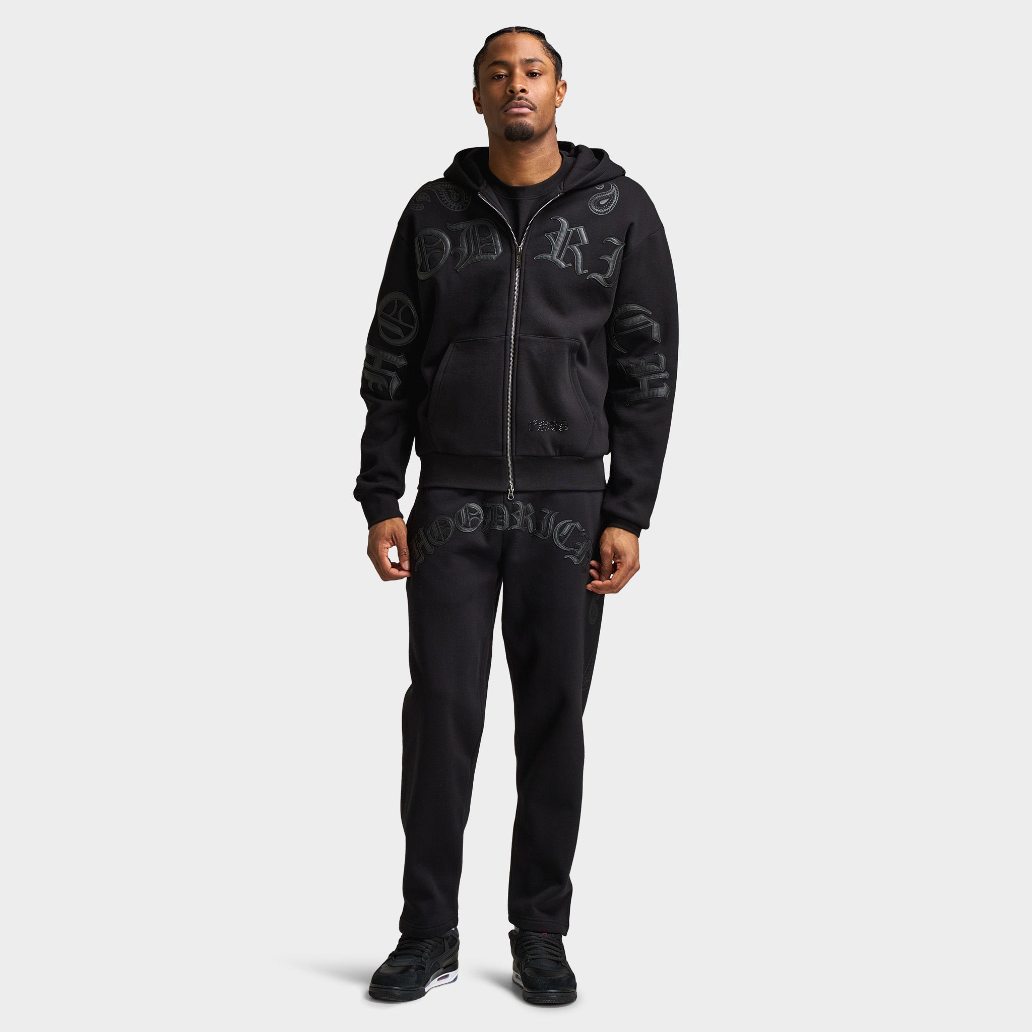 Hoodrich Inkline Oversized Zip Through Hoodie / Black – JD Sports