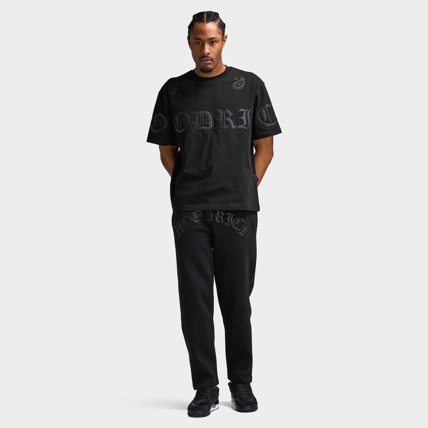 Hoodrich Inkline Oversized Open Hem Jogger / Black