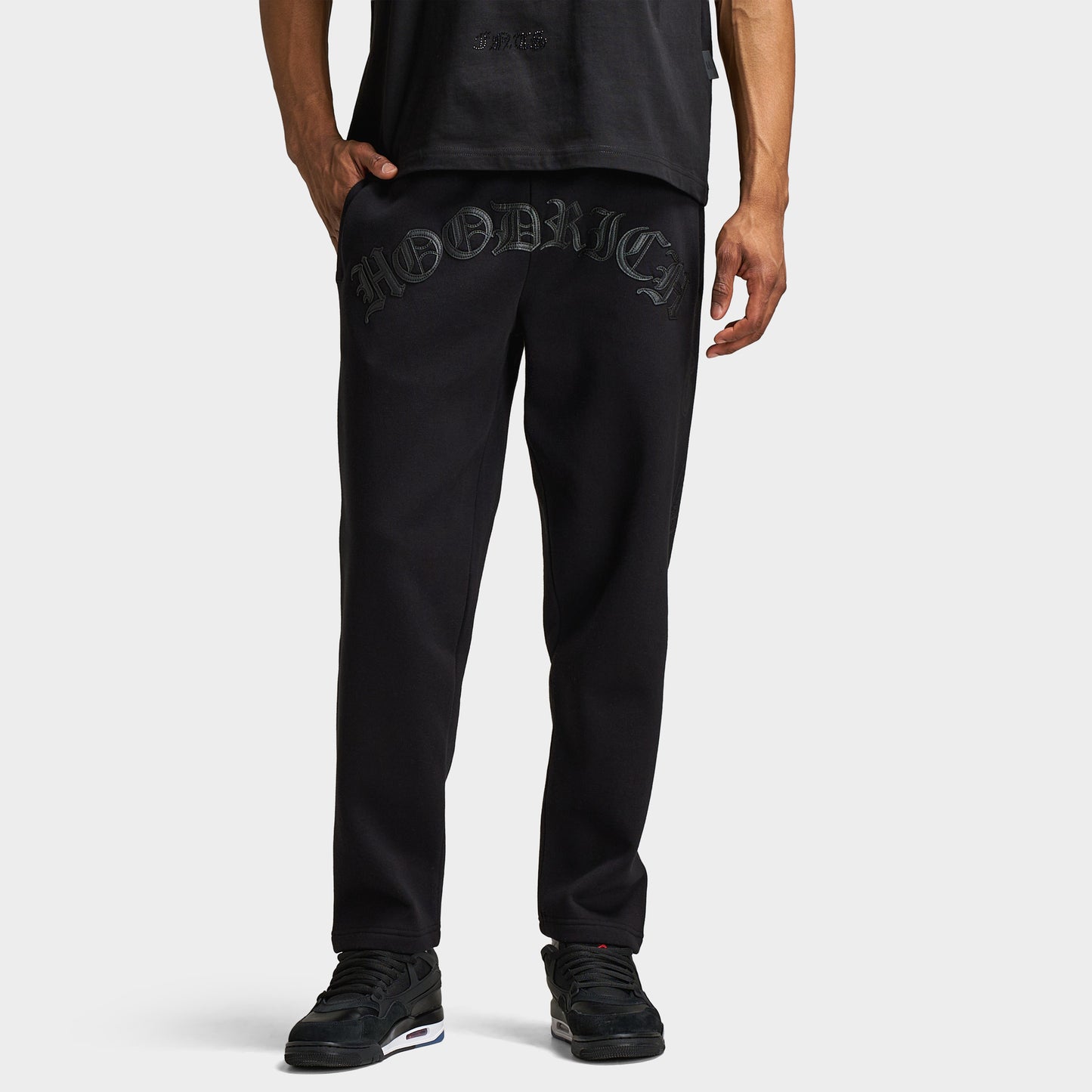 Hoodrich Inkline Oversized Open Hem Jogger / Black