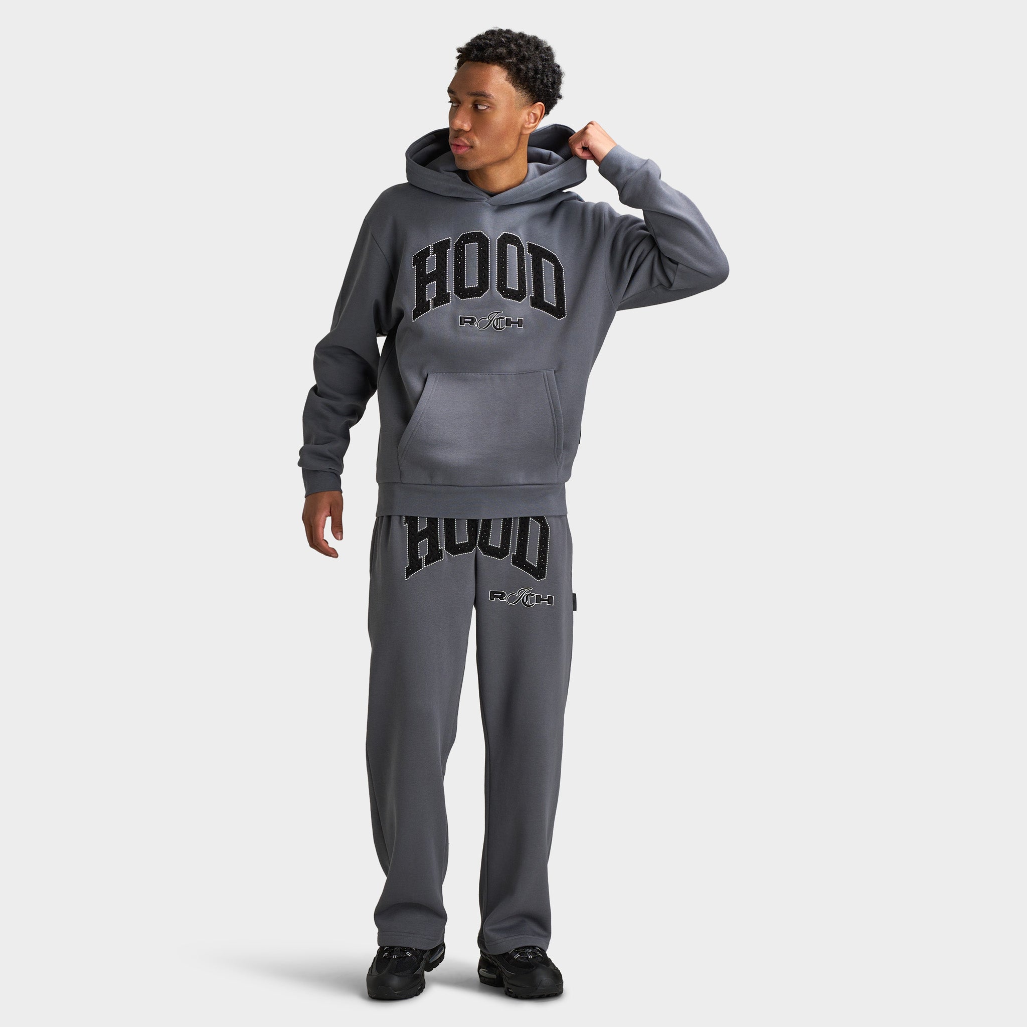 Hoodrich Captain Oversized Hoodie Enigma / Black – JD Sports