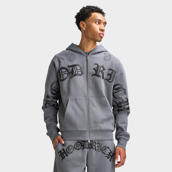 Hoodrich Inkline Oversized Full-Zip Hoodie Lava Smoke / Black