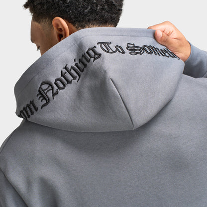 Hoodrich Inkline Chandail à Capuchon Surdimensionnée Zippé Lava Smoke / Huître Noir