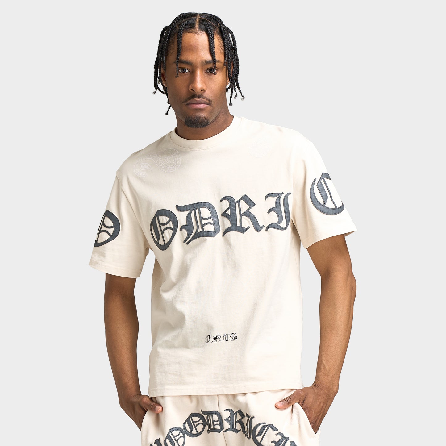Hoodrich T-shirt ample Inkline / Lait d'avoine