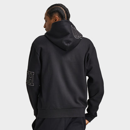 Hoodrich Eterno Paisley Chandail à capuche Zippé Surdimensionné / Noir