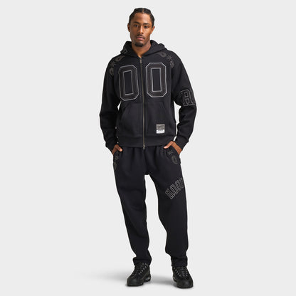 Hoodrich Eterno Paisley Oversized Open Hem Jogger / Black