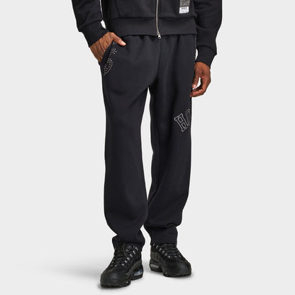 Hoodrich Eterno Paisley Oversized Open Hem Jogger / Black