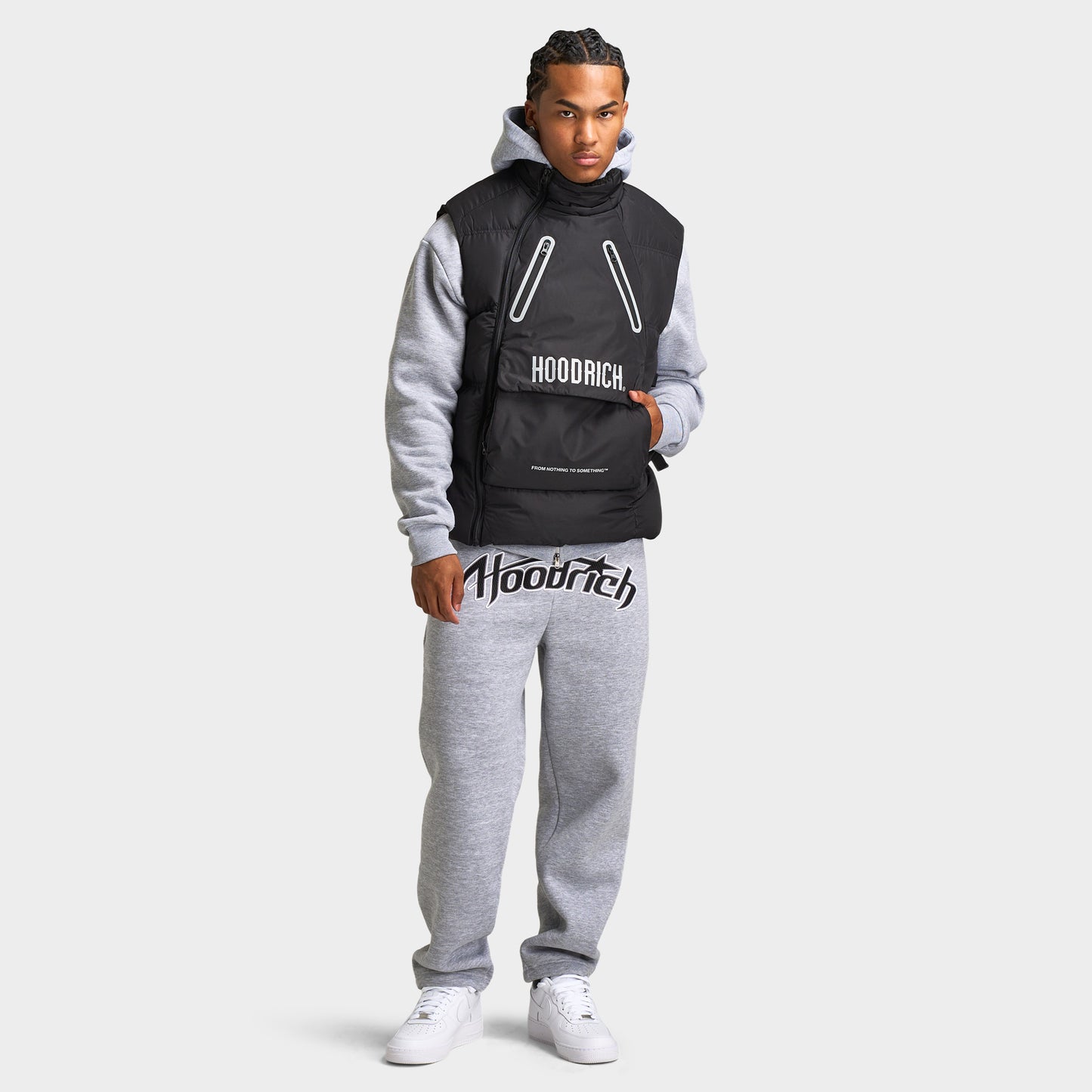 Hoodrich OG Aurora Gilet Black / White - Reflective