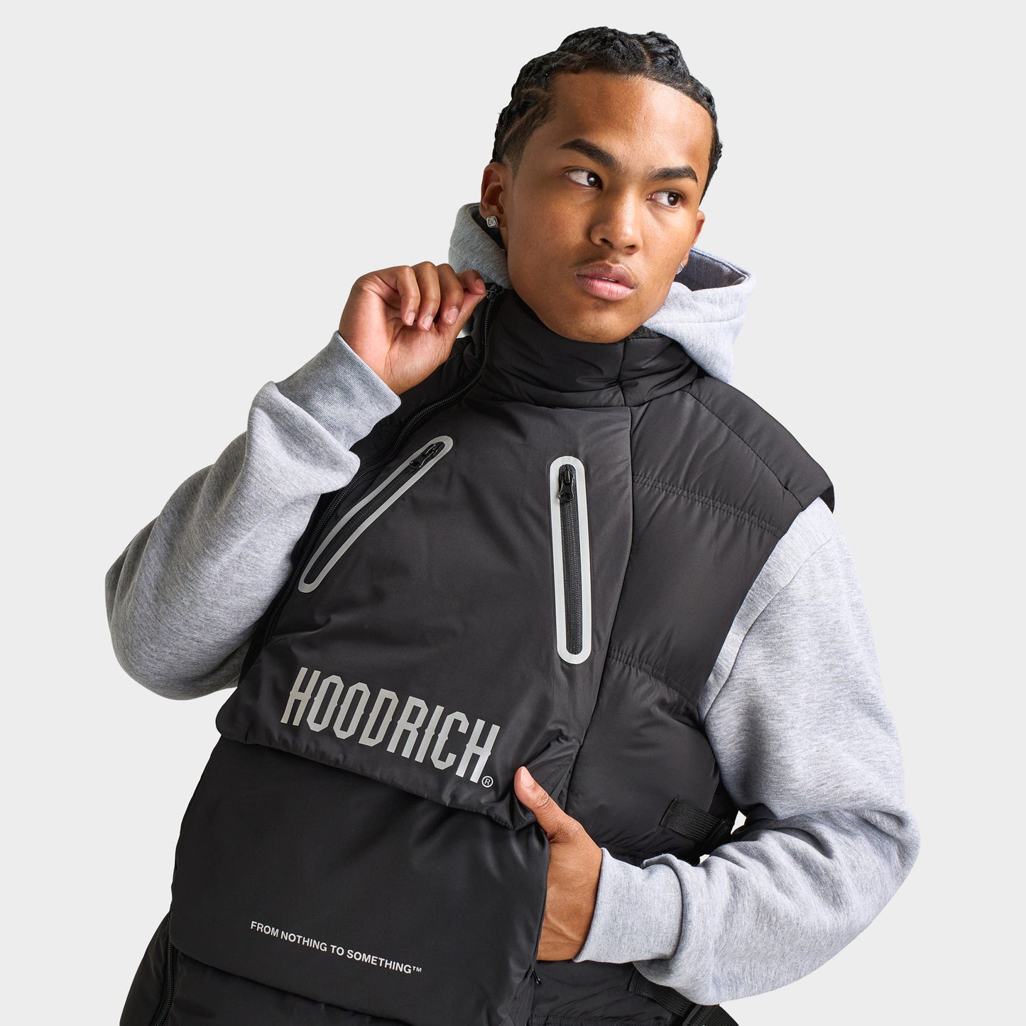 Hoodrich OG Aurora Gilet Black / White - Reflective