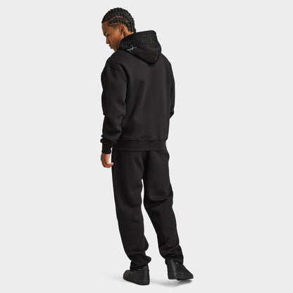 Hoodrich Dark Oversized Full-Zip Hoodie / Black