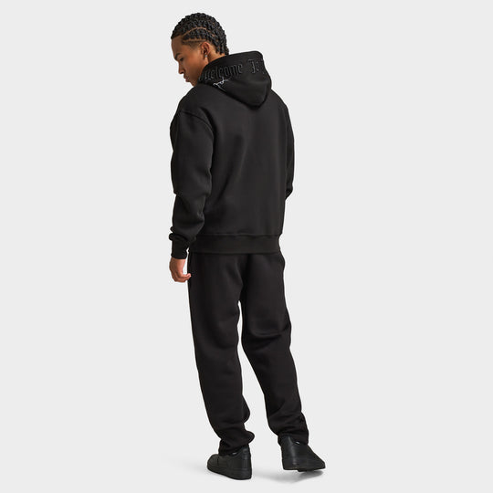 Hoodrich Dark Oversized Full-Zip Hoodie / Black