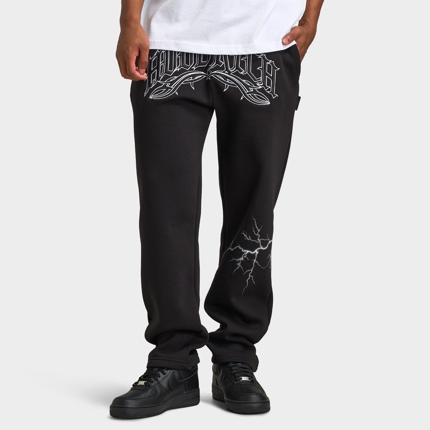 Hoodrich Dark Open Hem Jogger / Black