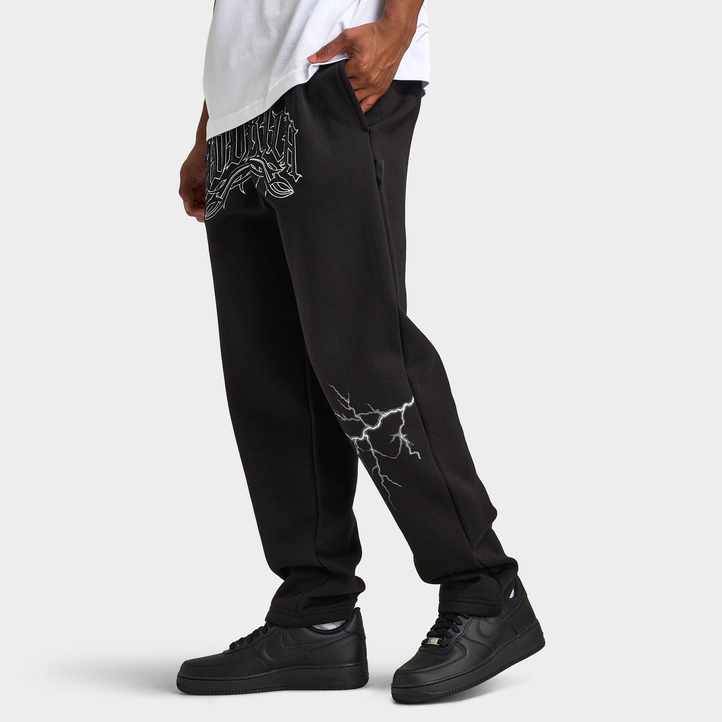 Hoodrich Dark Open Hem Jogger / Black