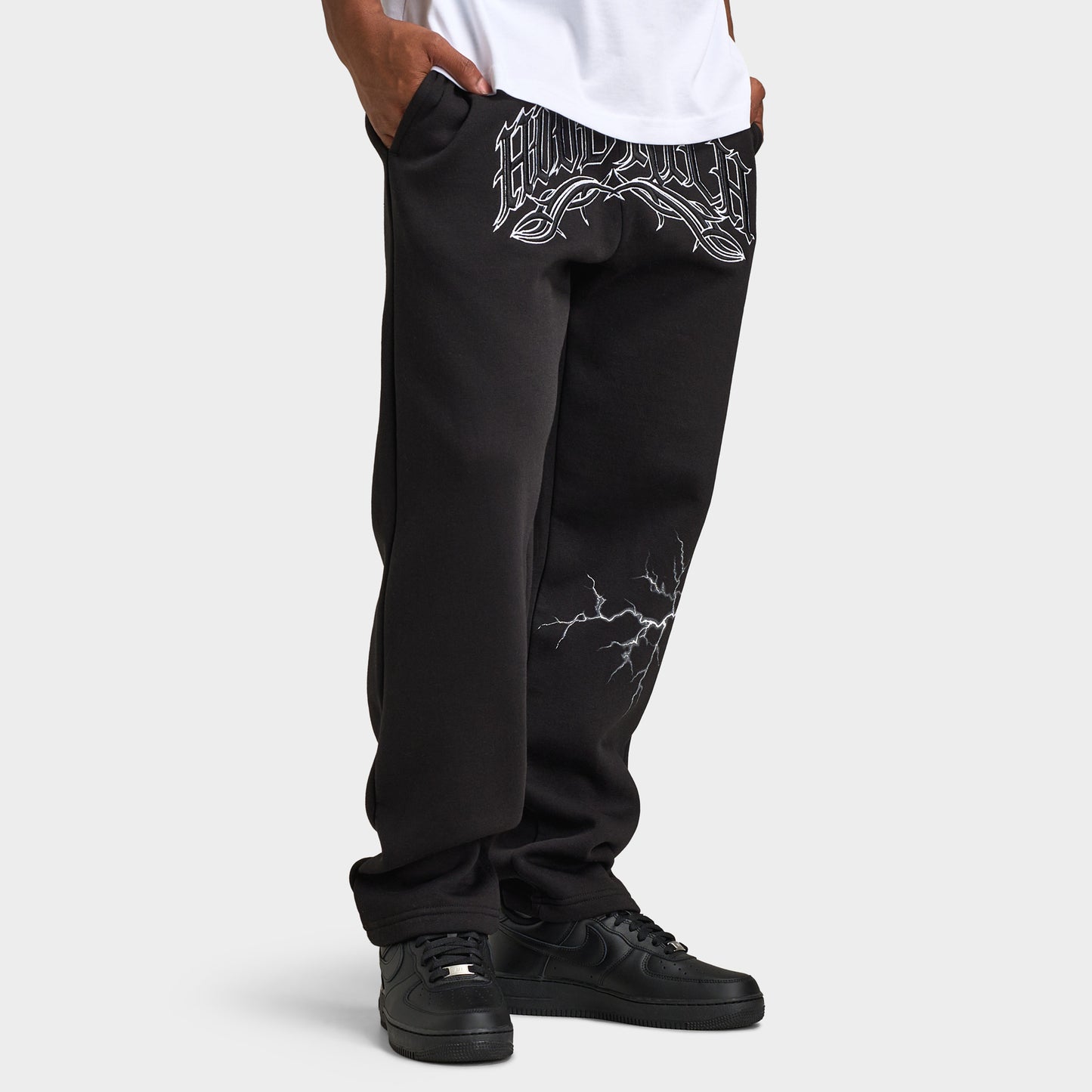 Hoodrich Dark Open Hem Jogger / Black