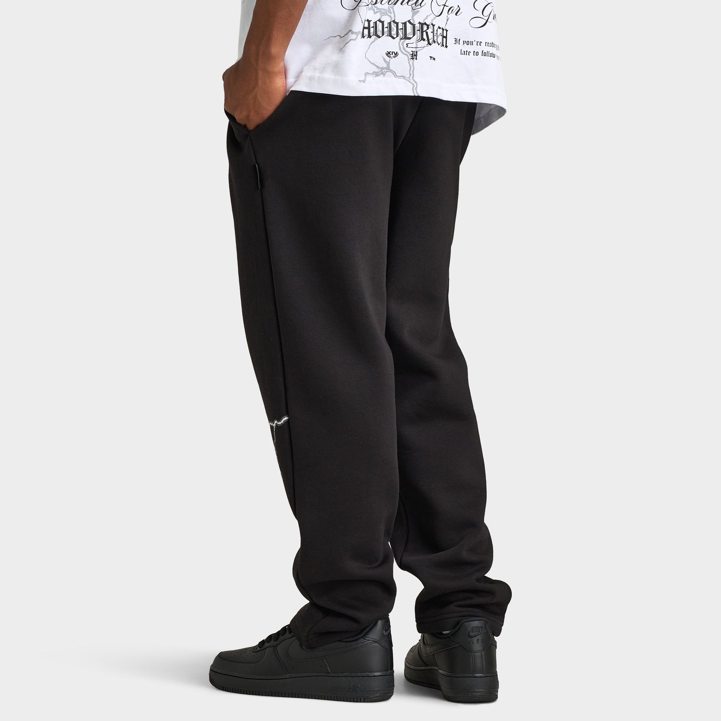 Hoodrich Dark Open Hem Jogger / Black
