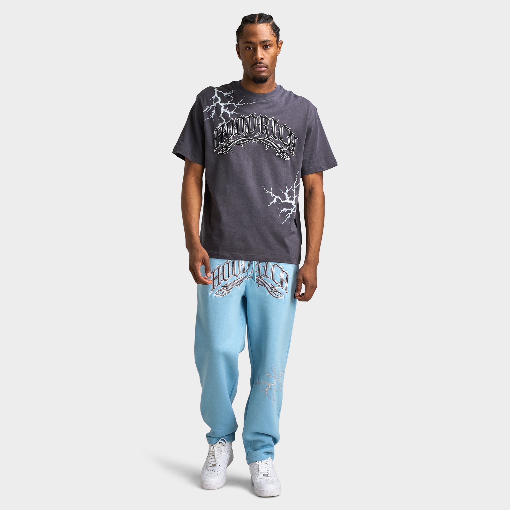 Hoodrich Dark Oversized Open Hem Jogger / Glacier Lake – JD Sports