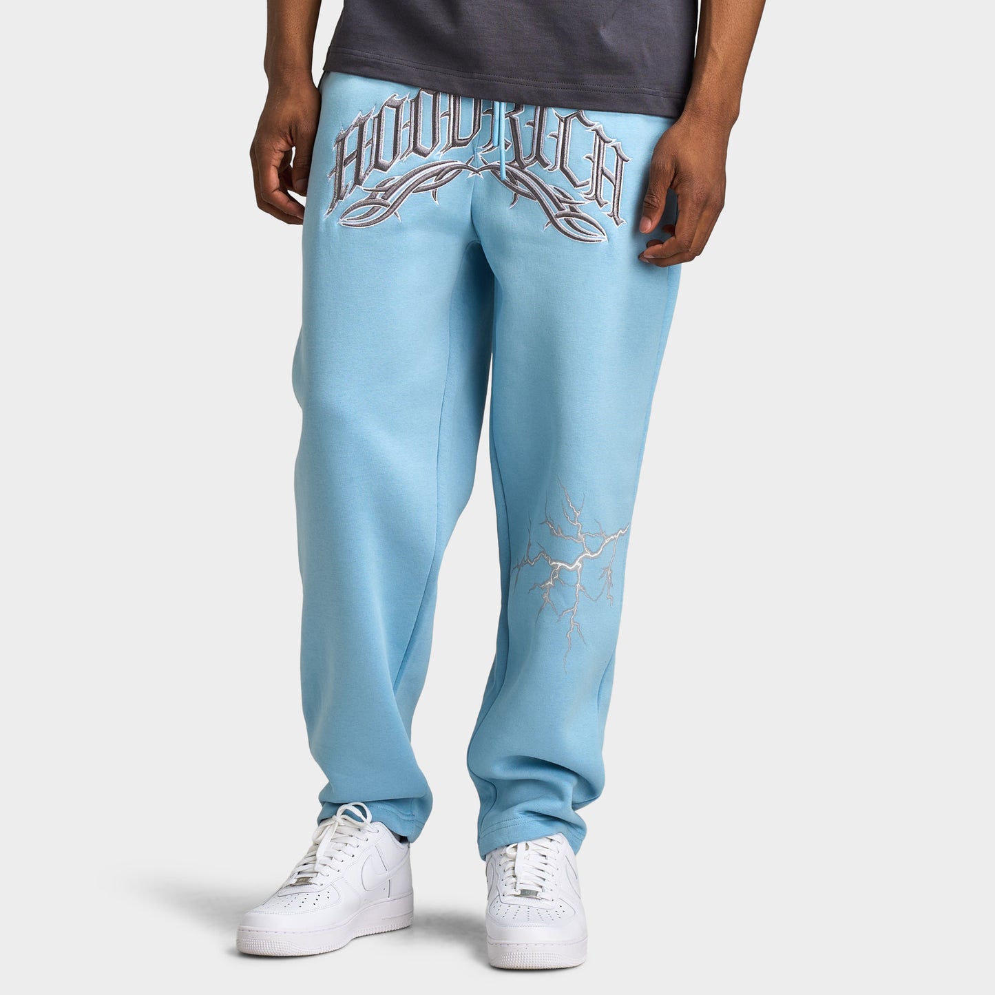 Hoodrich Dark Oversized Open Hem Jogger / Glacier Lake