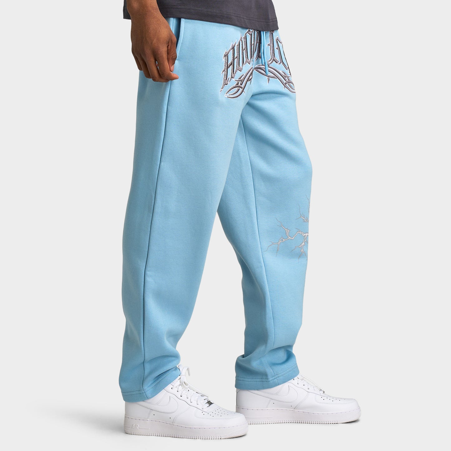 Hoodrich Dark Oversized Open Hem Jogger / Glacier Lake