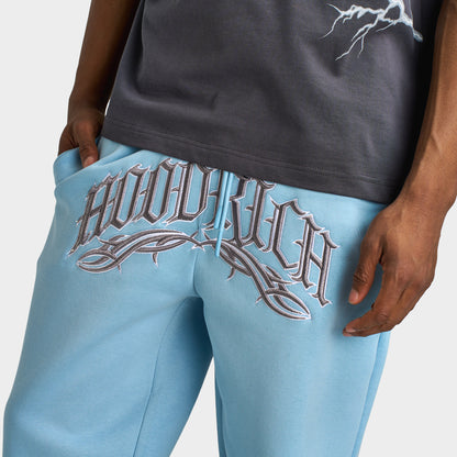 Hoodrich Dark Oversized Open Hem Jogger / Glacier Lake