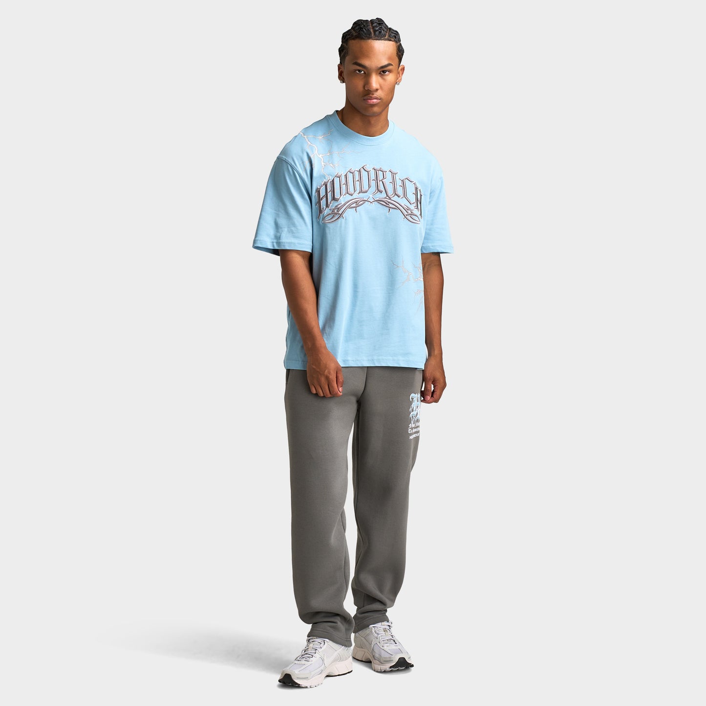Hoodrich Dark Oversized Graphic T-shirt Glacier Lake / Lava Smoke - White
