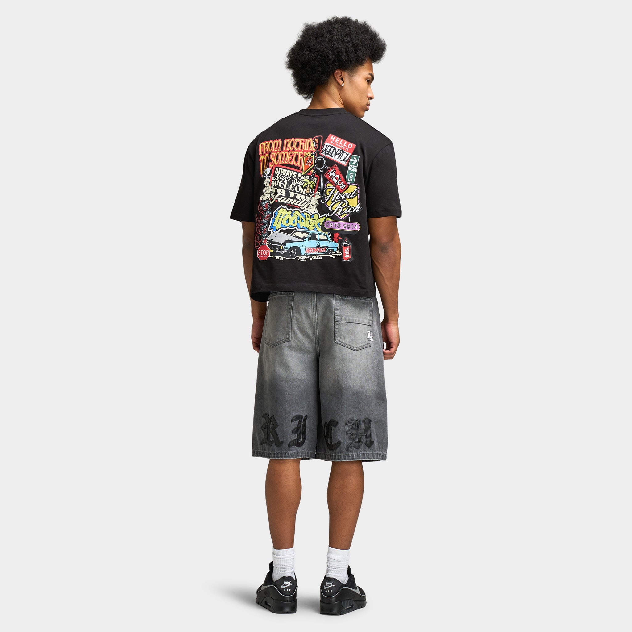 Hoodrich Streetvault Oversized T-Shirt / Black – JD Sports