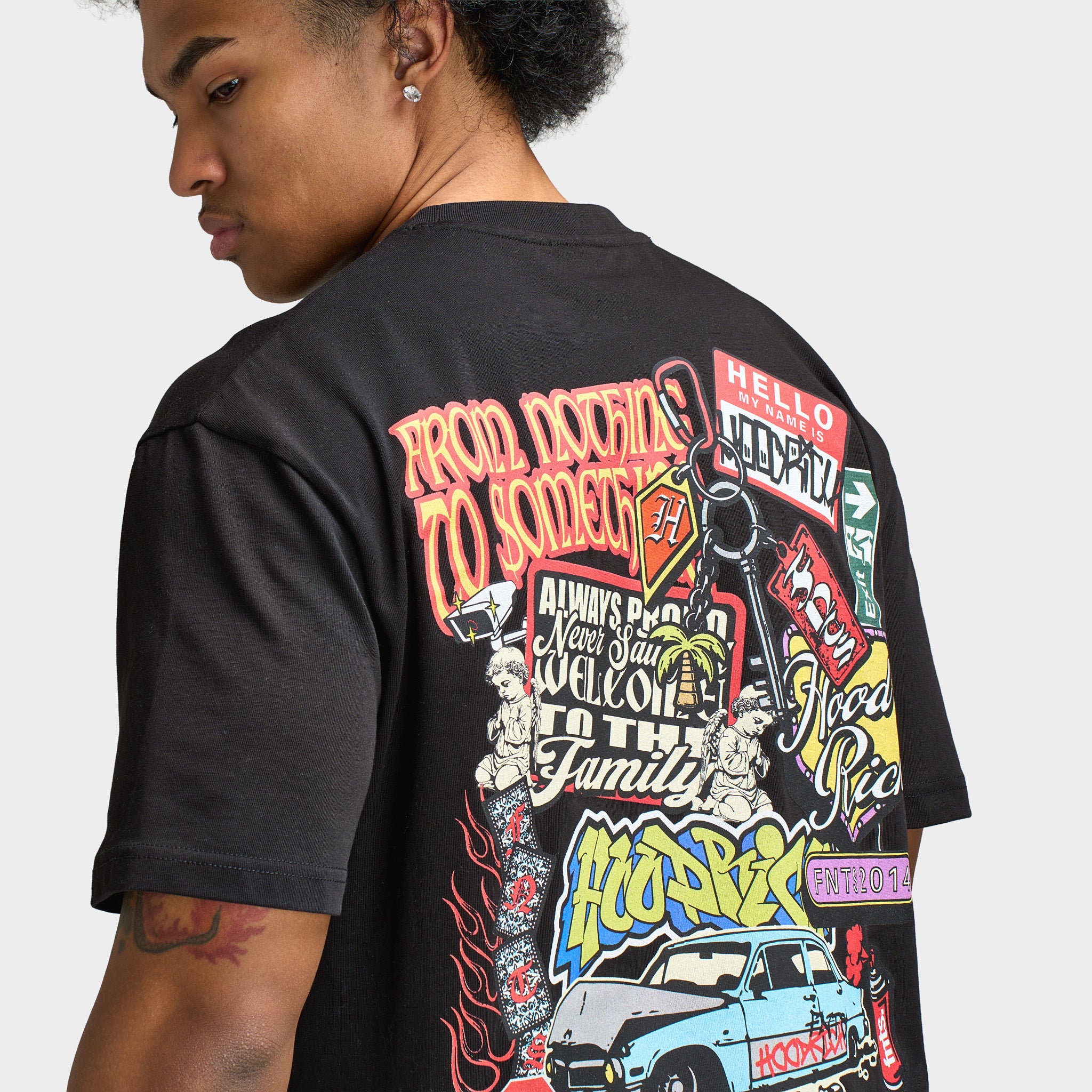 Hoodrich Streetvault Oversized T-Shirt / Black – JD Sports