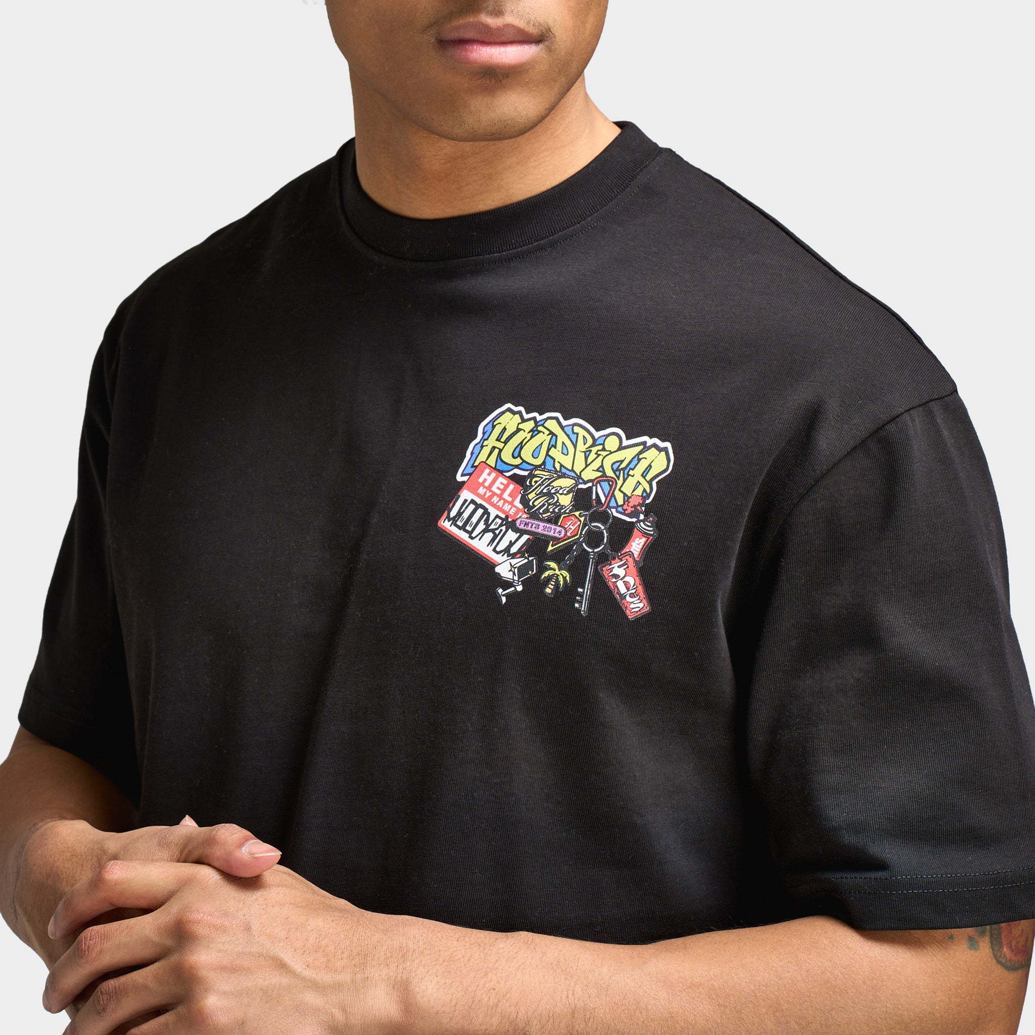 Hoodrich Streetvault Oversized T-Shirt / Black – JD Sports
